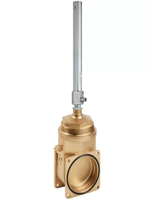<b>art. 0050/0500 -</b> Stem gate valve with top screw, 2 flanges and cylinder item 0500