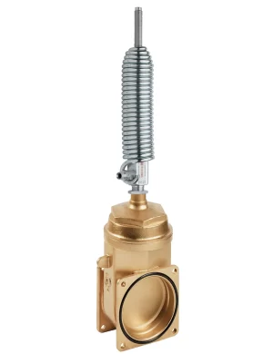 <b>art. 0050/0510 -</b> Stem gate valve with top screw, 2 flanges and cylinder item 0510