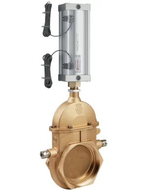 <b>art. 0042/0571 -</b> Heatable big capacity valve with cylinder item 0571 GAS thread