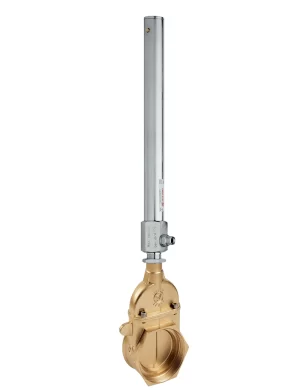 <b>art. 0070/0500 -</b> Stem gate valve with cylinder item 0500 GAS thread
