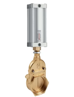<b>art. 0070/0570 -</b> Stem gate valve with cylinder item 0570 GAS thread