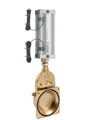 <b>art. 0072/0571 -</b> Stem gate valve with 1 flange with cylinder item 0571 GAS thread
