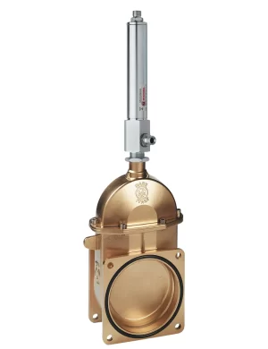 <b>art. 0044/0550 -</b> Big capacity valve with 2 flanges with cylinder item 0550