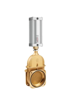 <b>art. 0074-8/0570 -</b> Stem gate valve with 2 flanges with cylinder item 0570