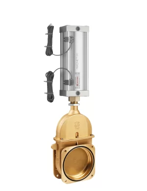 <b>art. 0074-8/0571 -</b> Stem gate valve with 2 flanges with cylinder item 0571