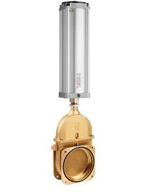 <b>art. 0074-8/0580 -</b> Stem gate valve with 2 flanges with cylinder item 0580